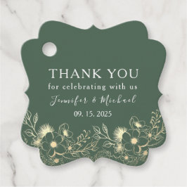 Etiquetas Para Lembrancinhas Casamento Dourado Elegante Obrigado Marcas Favoráv