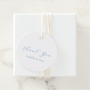 Etiquetas Para Lembrancinhas Casamento Elegante Chic de Costa Azul e Branco