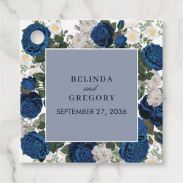 Etiquetas Para Lembrancinhas Casamento Elegante De Aquarela Azul Moderno