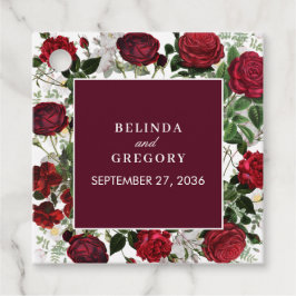 Etiquetas Para Lembrancinhas Casamento Elegante De Aquarela Floral Moderna Burg