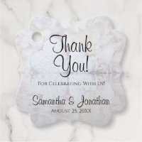 Casamento Elegante de Brancos e Corações Agradecem