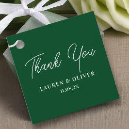 Etiquetas Para Lembrancinhas Casamento Elegante Minimalista Emerald Verde Obrig