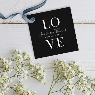 Etiquetas Para Lembrancinhas Casamento elegante moderno do amor da cor feita
