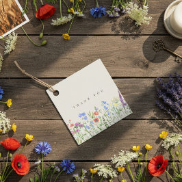 Etiquetas Para Lembrancinhas Casamento em Prado de Flores Silvestres Rústicas
