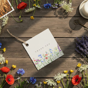 Etiquetas Para Lembrancinhas Casamento em Prado de Flores Silvestres Rústicas
