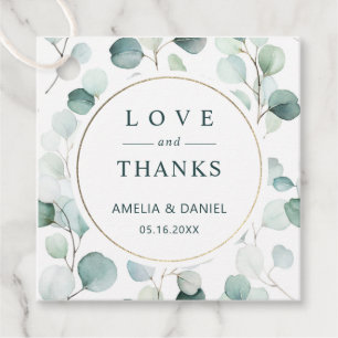 Etiquetas Para Lembrancinhas Casamento Ereal Eucalyptus Greenery Obrigado