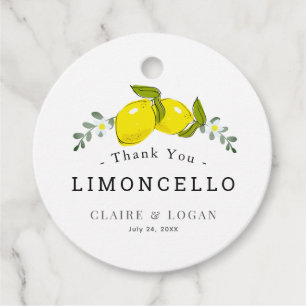 Etiquetas Para Lembrancinhas Casamento Floral de Limão Limoncello