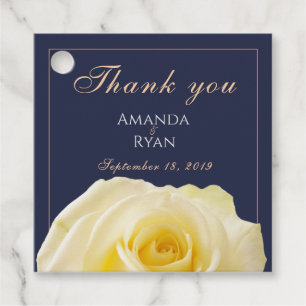 Etiquetas Para Lembrancinhas Casamento Floral de Rosa Amarelo Azul Moderno