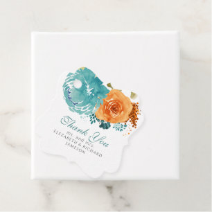 Etiquetas Para Lembrancinhas Casamento Floral De Tal Burnt Orange Fall Obrigado
