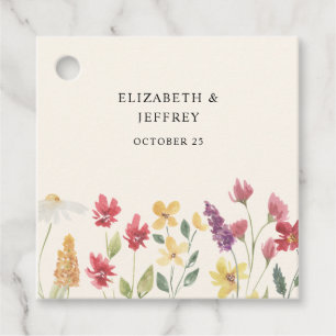 Etiquetas Para Lembrancinhas Casamento Floral Elegante Boho Summer Wildflower