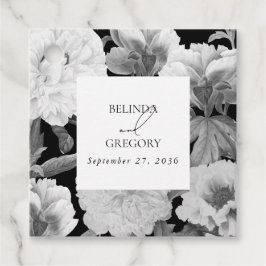 Etiquetas Para Lembrancinhas Casamento Floral por Aquarela de Peões Pretos e Br