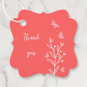 Etiquetas Para Lembrancinhas Casamento floral rosa-coral elegante romântico