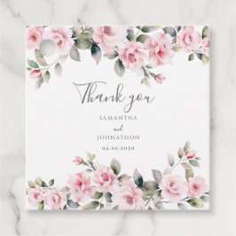 Etiquetas Para Lembrancinhas Casamento Floral Rosa Elegante
