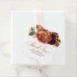 Etiquetas Para Lembrancinhas Casamento Floral Terracotta Pampas Grass Obrigado<br><div class="desc">Prados de pampas e flores de terracotta exóticas marcas de favelas</div>