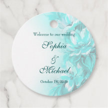 Casamento floral turquesa elegante