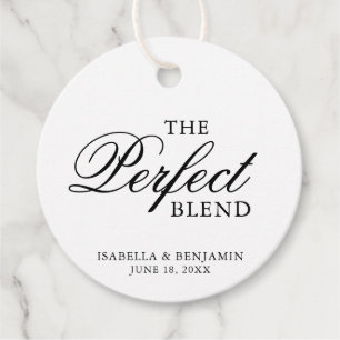 Etiquetas Para Lembrancinhas Casamento Formal Elegante Preto e Branco Tradicion