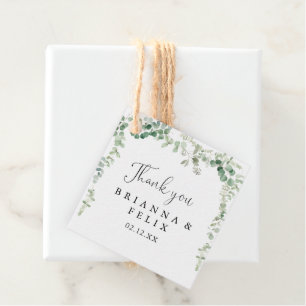Etiquetas Para Lembrancinhas Casamento Geométrico Minimalista de Eucalyptus