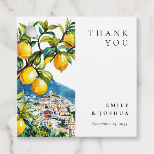 Etiquetas Para Lembrancinhas Casamento Italiano Da Costa De Lemon Citrus Amalfi