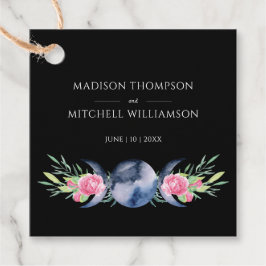 Etiquetas Para Lembrancinhas Casamento Metafísico Floral de Rosas Rosa de Fase