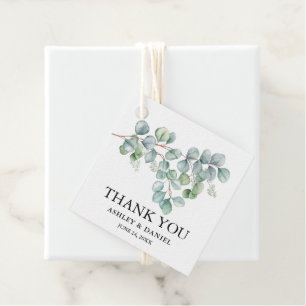 Etiquetas Para Lembrancinhas Casamento Moderno Eucalyptus Greenery Obrigado