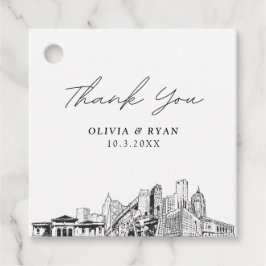 Etiquetas Para Lembrancinhas Casamento no Horizonte de Detroit