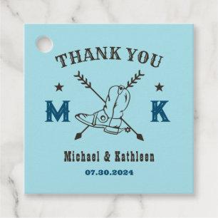 Etiquetas Para Lembrancinhas Casamento no País do Monograma Boots Boots do Oest