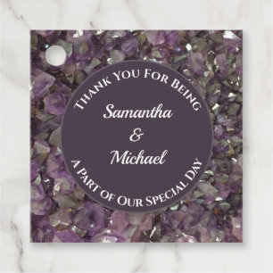 Etiquetas Para Lembrancinhas Casamento Obrigado Gem Purple Ametyst Gemstone