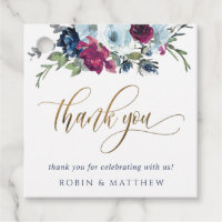 Casamento (ou Outro) Berry Blue e Burgundy Floral