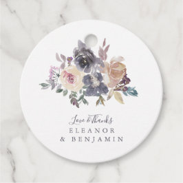 Etiquetas Para Lembrancinhas Casamento Personalizado De Mola Floral Dusty Purpl