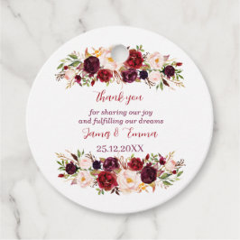 Etiquetas Para Lembrancinhas Casamento Personalizado Floral Elegante