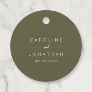 Etiquetas Para Lembrancinhas Casamento Personalizado Mínimo Moderno do Moss Ver