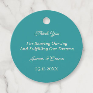Etiquetas Para Lembrancinhas Casamento Personalizado Simples Do Teal
