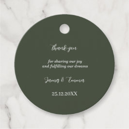 Etiquetas Para Lembrancinhas Casamento Personalizado Verde Simples