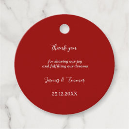 Etiquetas Para Lembrancinhas Casamento Personalizado Vermelho Simples