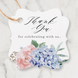 Etiquetas Para Lembrancinhas Casamento Pink Pastel Azul Pink Hydrangea Obrigado