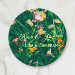 Etiquetas Para Lembrancinhas Casamento Pintado de Flor Selvagem