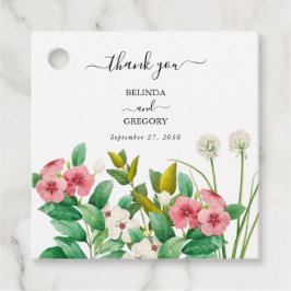 Etiquetas Para Lembrancinhas Casamento por Aquarela de Flores Selvagens