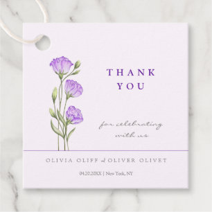 Etiquetas Para Lembrancinhas Casamento Purple Eustomas Obrigado