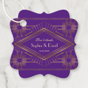 Etiquetas Para Lembrancinhas Casamento Real do Excelente Dourado Roxo Gatsby