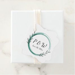 Etiquetas Para Lembrancinhas Casamento Simples da Terra de Emerald Green