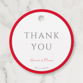 Etiquetas Para Lembrancinhas Casamento Simples de Cereja Elegante Mínimo