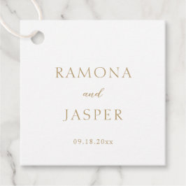 Etiquetas Para Lembrancinhas Casamento Simples Dourado Moderno e Ousado