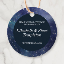Etiquetas Para Lembrancinhas Casamento Starry Night Celestial Obrigado Marinho