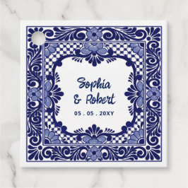 Etiquetas Para Lembrancinhas Casamento Talavera Azul Mexicano