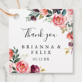 Etiquetas Para Lembrancinhas Casamento Tropical Colorida de Verão Floral Minima