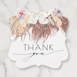 Etiquetas Para Lembrancinhas Casamento Tropical De Folhagem De Palma Seca Obrig