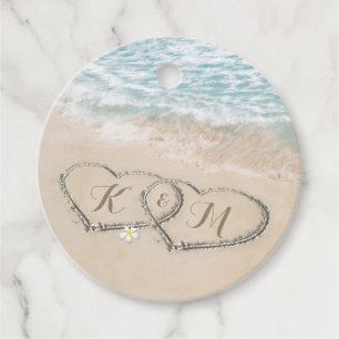 Etiquetas Para Lembrancinhas Casamento Tropical Vintage Praia Coração Costa