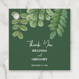 Etiquetas Para Lembrancinhas Casamento Verde de Emerald Verde Moderno em Waterc
