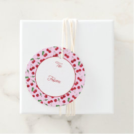 Etiquetas Para Lembrancinhas Cerejas doces frescas