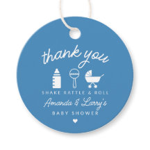 Chá de Bebê Blue Shake Rattle and Roll
